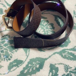 Michael Kors Brown Patterned Women's Belt